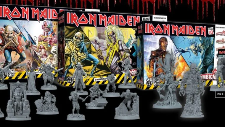 CMON Games lança miniaturas do Iron Maiden para Zombicide e mais